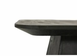 Salontafel Thalia 80x80cm - mango massief - zwart