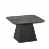 Salontafel Thalia 60x60cm - mango massief - zwart