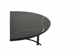 Salontafel Windsor Ø75x44,4cm/Ø65x39cm - lamulux - zwart - set van 2