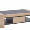 Salontafel 120x70cm - decor - French oak & grijs