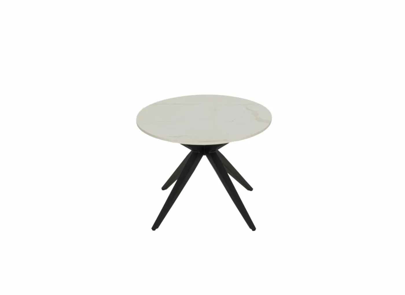 Salontafel 130x65cm - keramiek & metaal - wit