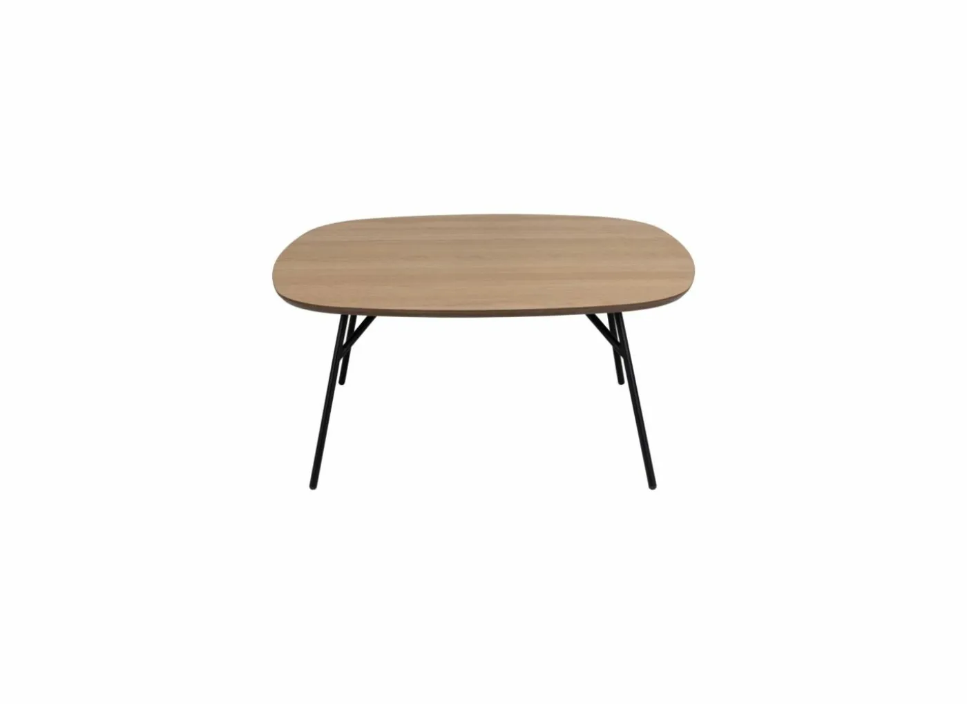 Salontafel 90x90cm - MDF/metaal - bruin