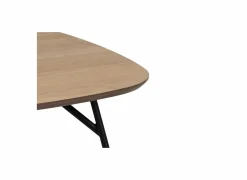 Salontafel 90x90cm - MDF/metaal - bruin