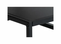 Salontafel 90x60cm - melamine - naturel & zwart