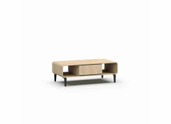 Salontafel 135x68cm - melamine - brushed sand oak nature