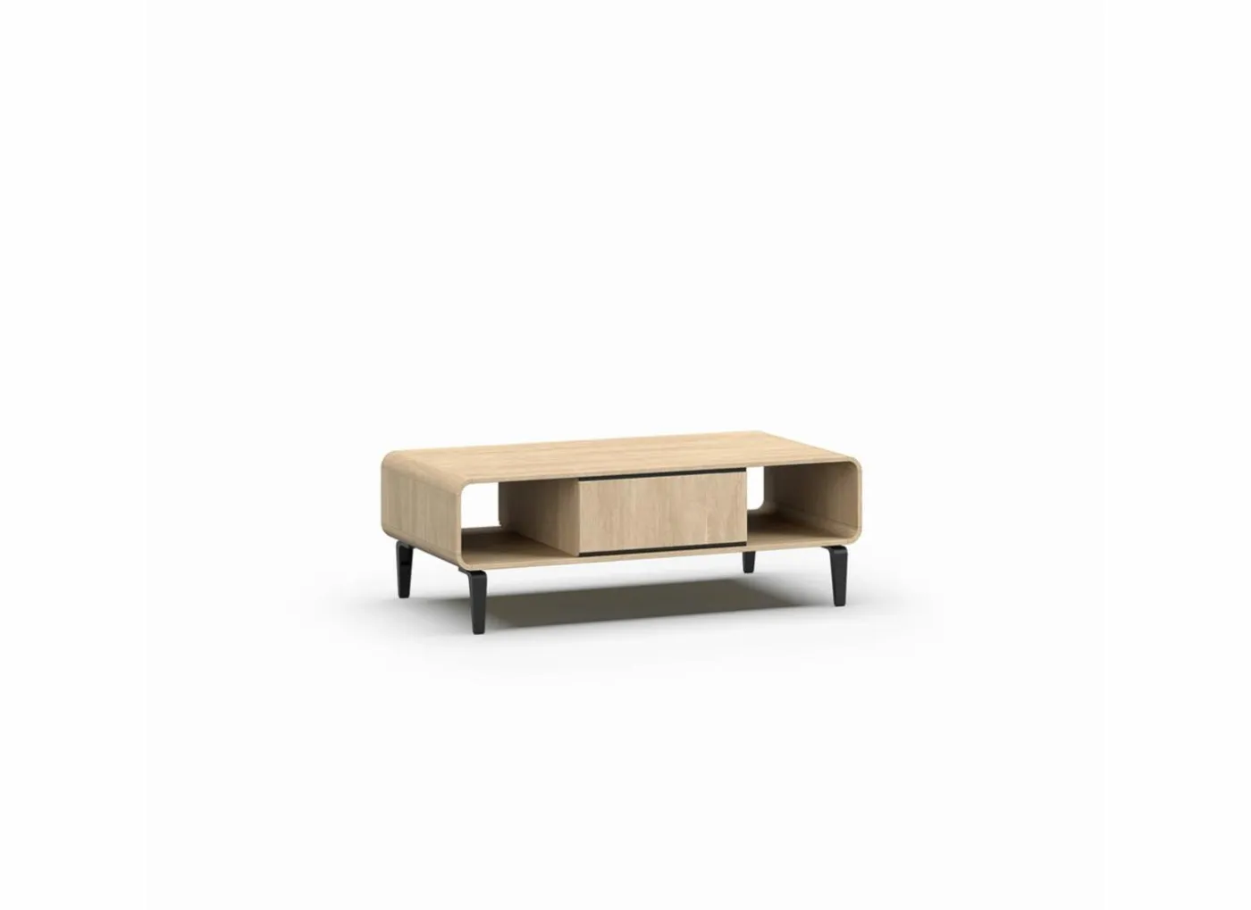 Salontafel 135x68cm - melamine - brushed sand oak nature