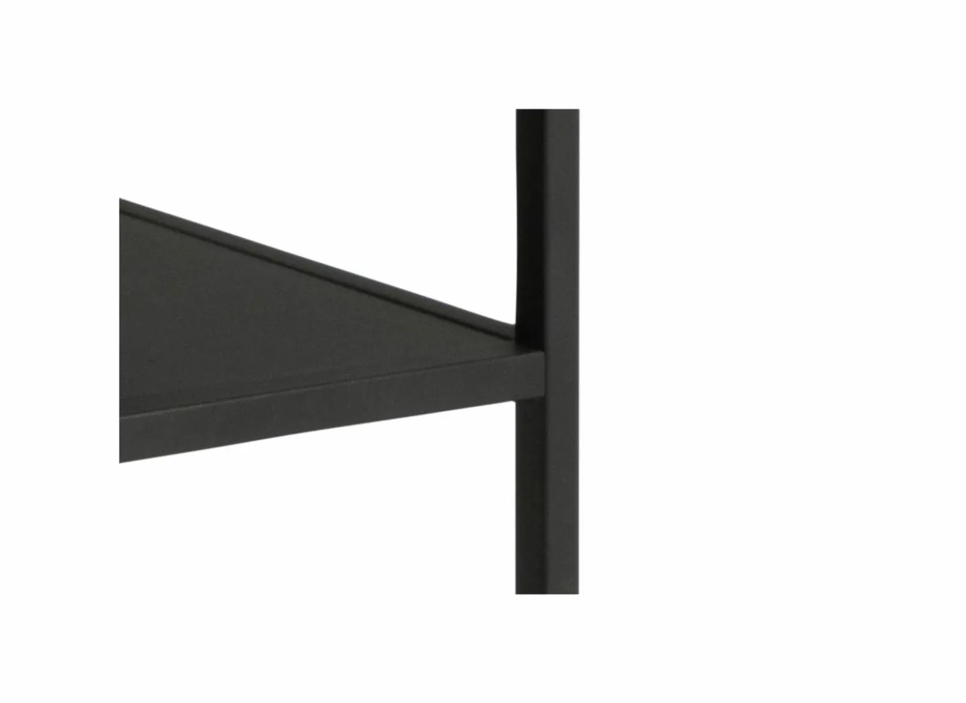 Salontafel 120x60cm - melamine - wilde eik & mat zwart