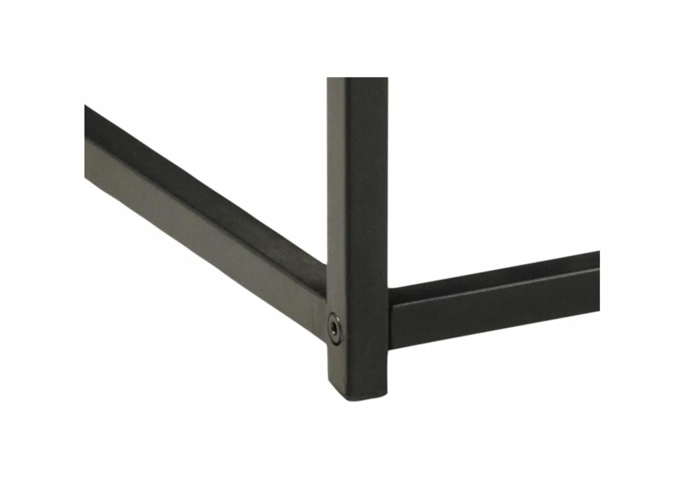 Salontafel 120x60cm - melamine - wilde eik & mat zwart