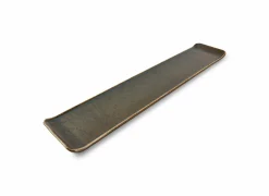 Schaal Cirro 46,5x9,5cm - porselein - groen