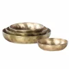 Schaal Feron Ø18cm - metaal - antiek goud