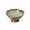 Schaal Naga 17x16,5cm - keramiek - roest
