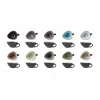 Schaal Streetfood festival 7,5x6,8cm - keramiek - multicolor