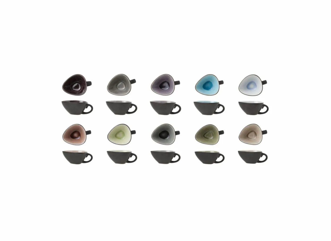 Schaal Streetfood festival 7,5x6,8cm - keramiek - multicolor