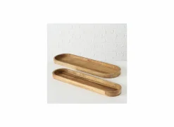 Schaal Tikko 25x82/18x72cm set van 2