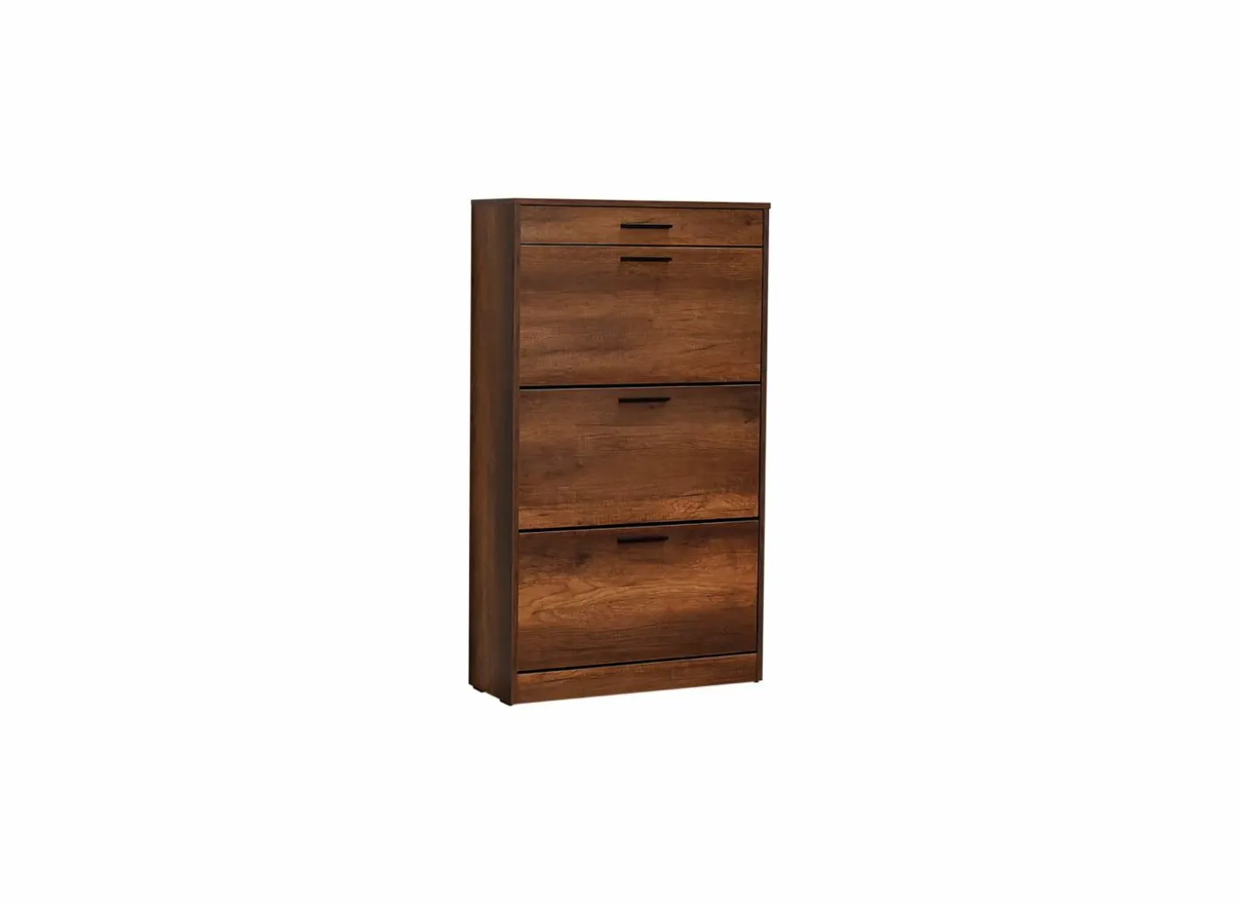 Schoenenkast Bagan 75x29x128cm - melamine - walnoot bruin