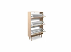 Schoenenkast Bali 70x24x125cm - melamine - sonoma eik