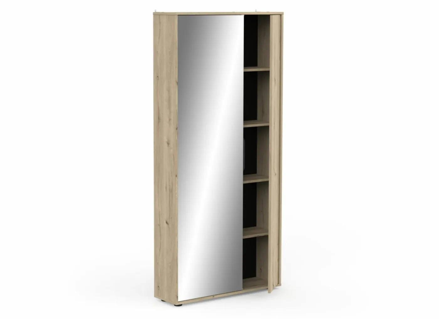 Schoenenkast Ebony 83x24x178cm - decor - royal eik
