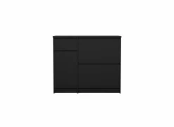 Schoenenkast Naia 109x32x93cm - decor - mat zwart