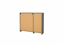 Schoenenkast Naia 109x32x93cm - decor - beton & wit hoogglans