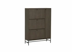Schoenenkast Stripes 98,7x35x140,4cm - decor - smoked eik