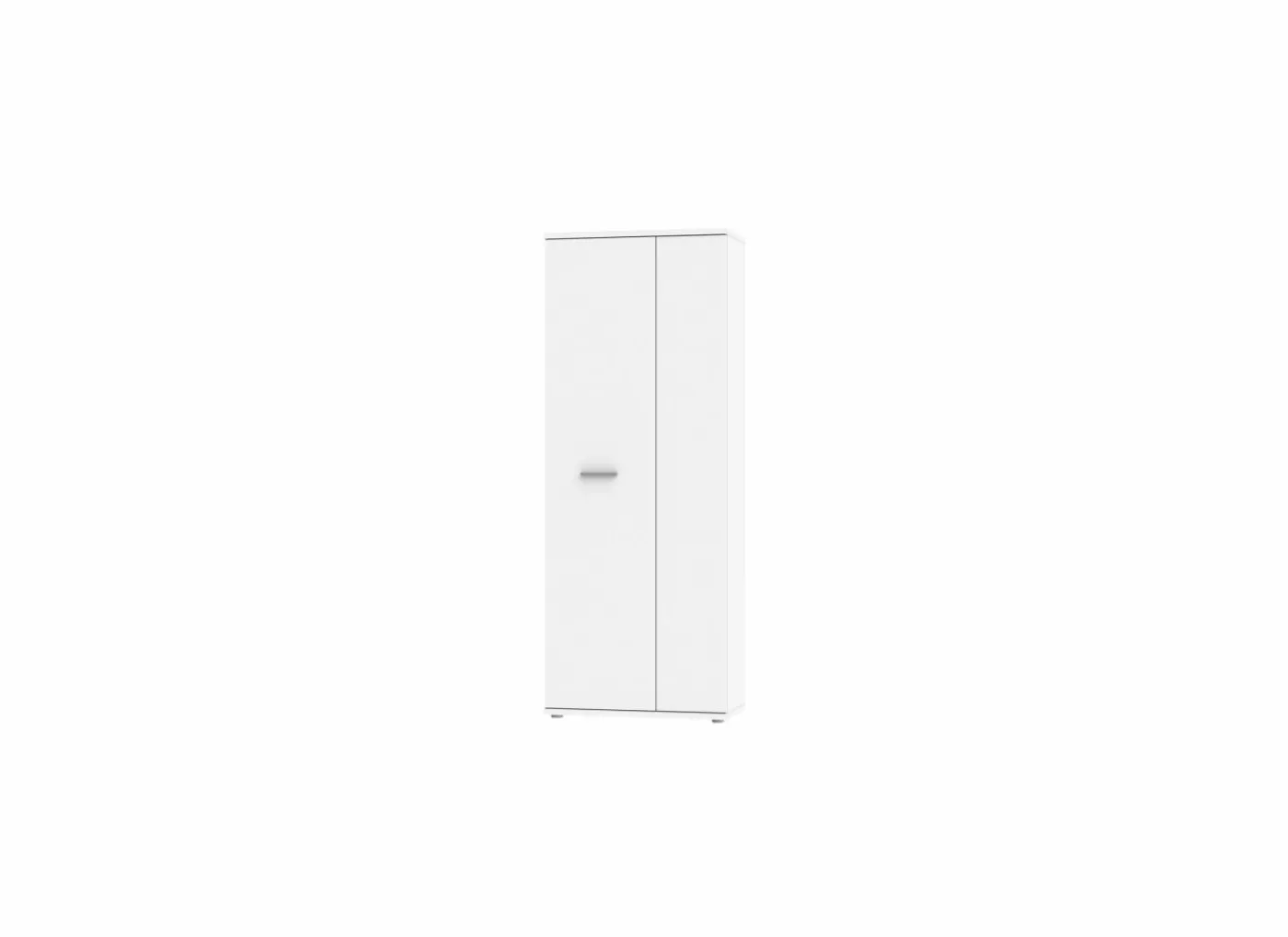 Schoenenkast 69x35x179 - decor - wit