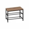 Schoenenrek Aliaj 63x30x45cm - decor - zwart