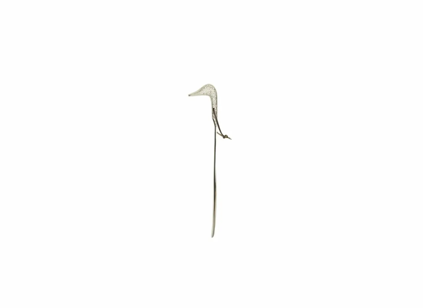 Schoenlepel Eend H56cm - aluminium - zilver