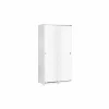 Schuifdeurkast Auckland 94cm - melamine - wit
