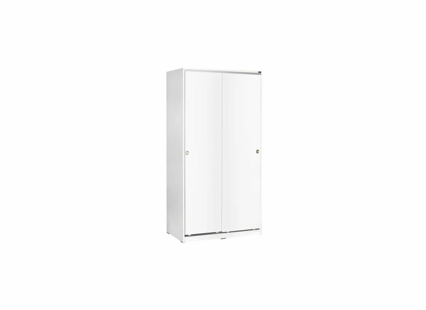 Schuifdeurkast Auckland 94cm - melamine - wit