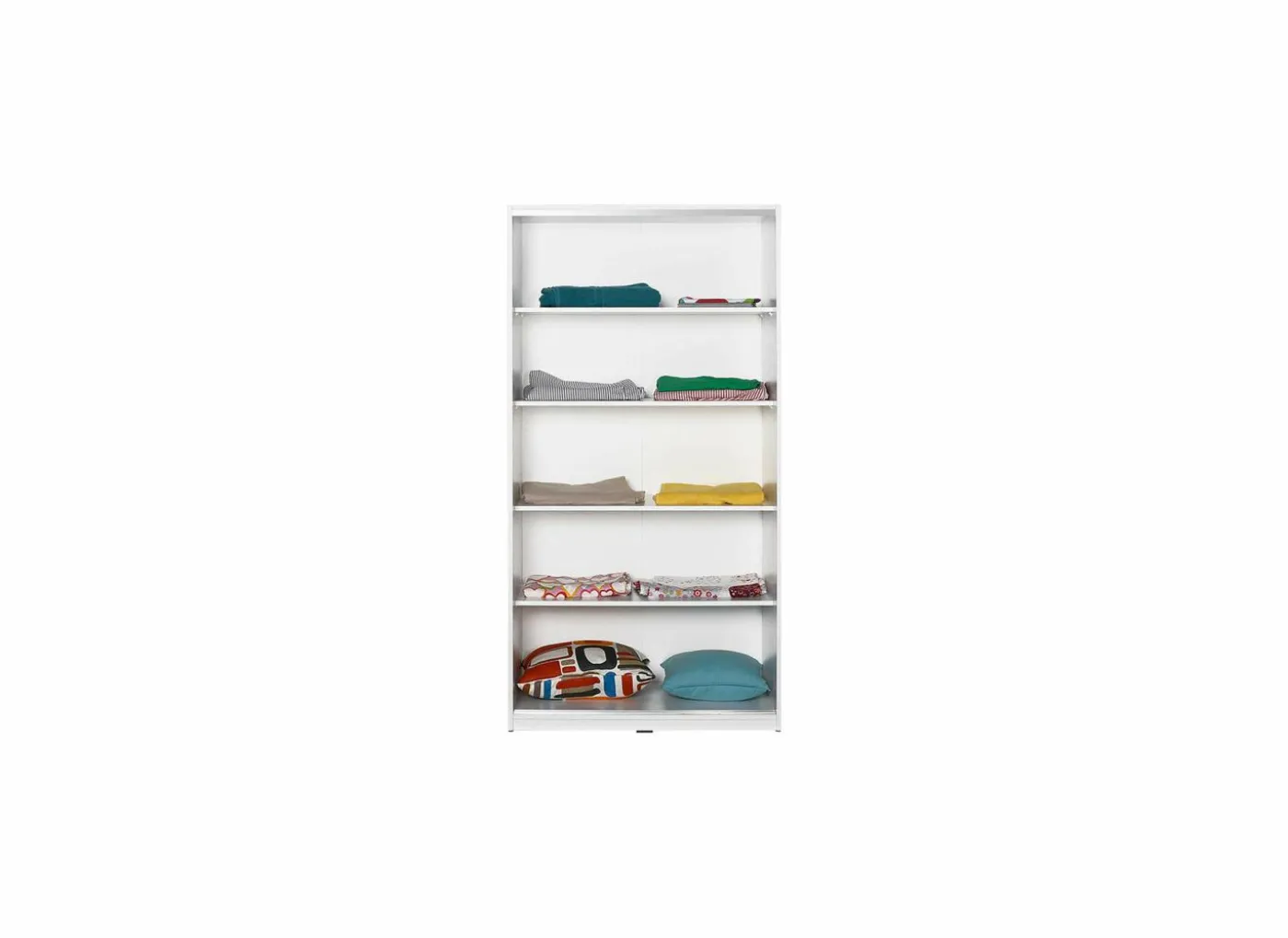 Schuifdeurkast Auckland 94cm - melamine - wit