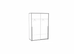 Schuifdeurkast Casper 150cm - melamine - golden oak
