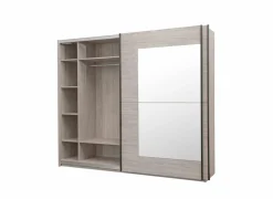 Schuifdeurkast 250cm - decor - grijs