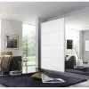 Schuifdeurkast 181cm - decor - wit