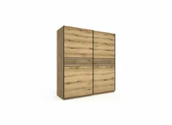 Schuifdeurkast Kato 200cm - melamine - etna eik