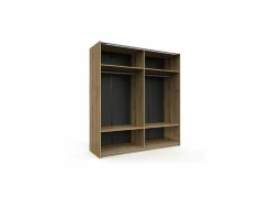 Schuifdeurkast Kato 200cm - melamine - etna eik