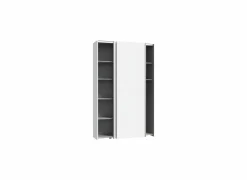 Schuifdeurkast Ozzula 120cm - decor - wit