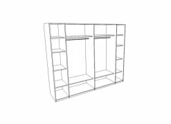 Schuifdeurkast Phaedra 280cm - decor - French oak