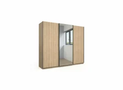 Schuifdeurkast Tessa 250cm - melamine - zand eik