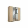 Schuifdeurkast Tessa 200cm - melamine - zand eik