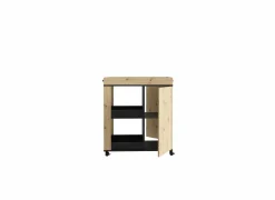 Serveerwagen 78cm - decor - artisanale eik