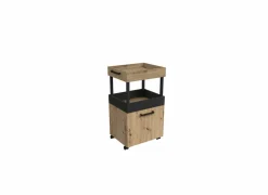 Serveerwagen 50cm - decor - artisanale eik