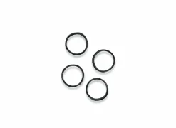 Servetring Charm 4,5x4,5cm - zwart - set van 4