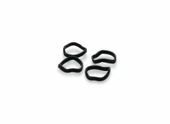 Servetring Charm 4,5x4,5cm - zwart - set van 4