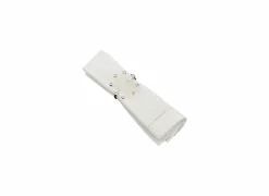 Servetring sneeuwvlok 5,5x4,5cm - zink - zilver - set van 2