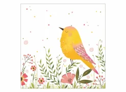 Serviette Bird 33x33cm - papier - multicolor 20 stuks