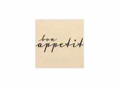 Serviette Bon Appetit 33x33cm - papier - beige 20 stuks