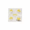 Serviette Chiko 17x17cm - papier - geel/wit 20 stuks