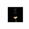 Serviette Drink-Life-Balance 25x25cm - papier - zwart 20 stuks