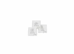 Serviette Homey 17x17cm zwart wit 20 stuks