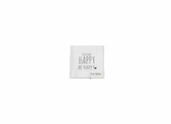 Serviette Homey 17x17cm zwart wit 20 stuks